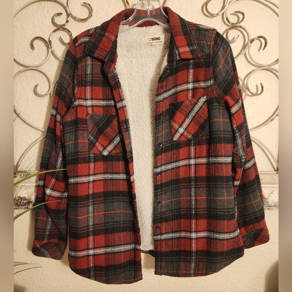 🦄 Ci Sono Lined Plaid Jacket